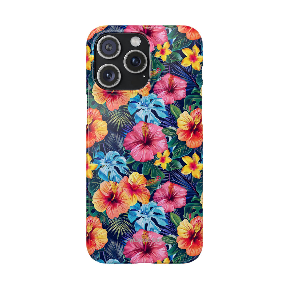 Tropical Hibiscus - Elite Phone Case — Floral Hawaiian Pattern Phone Cover
