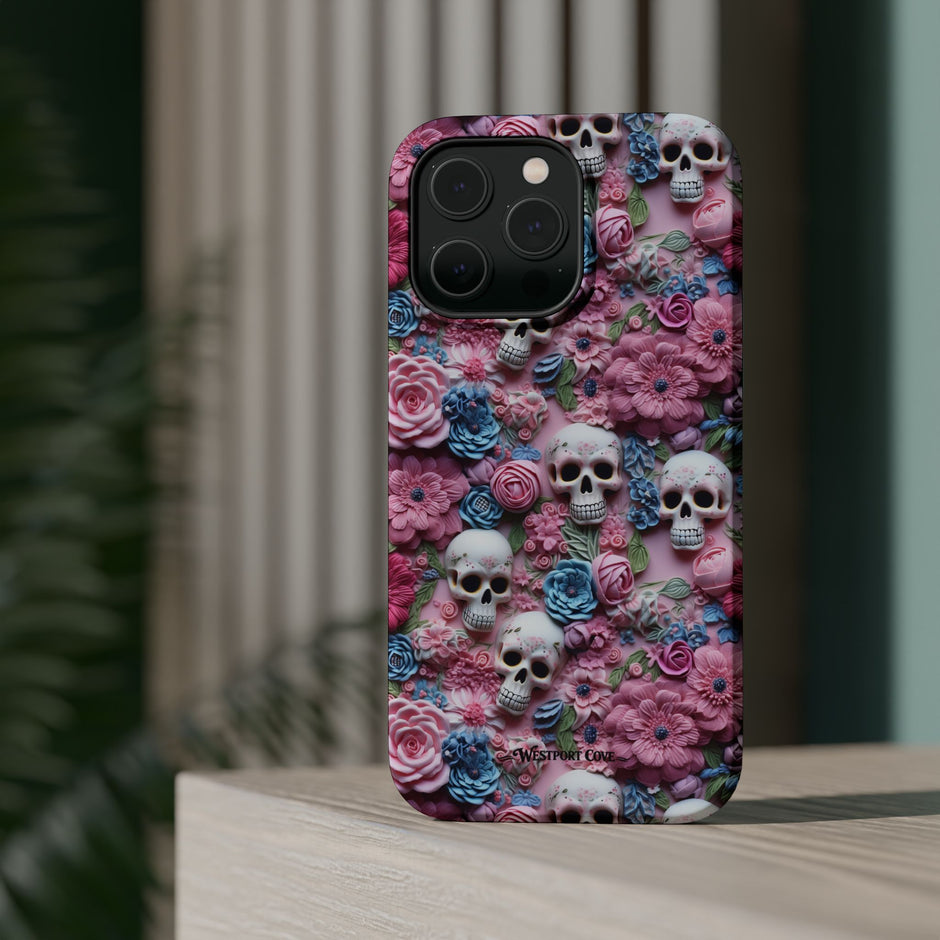 Floral Skull - Extreme MagSafe Phone Case