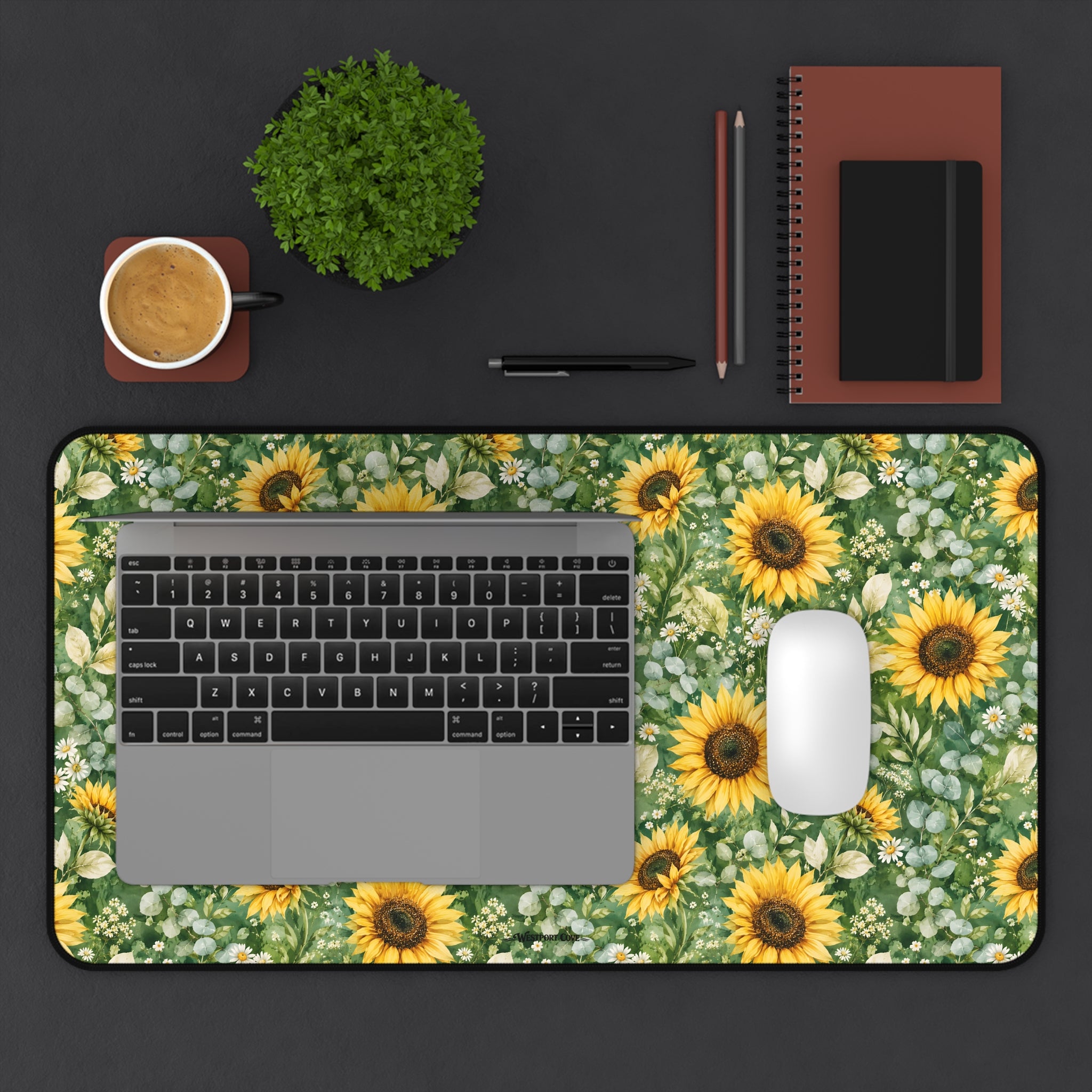 Sunflower Garden - Launch Pad - Desk Mat