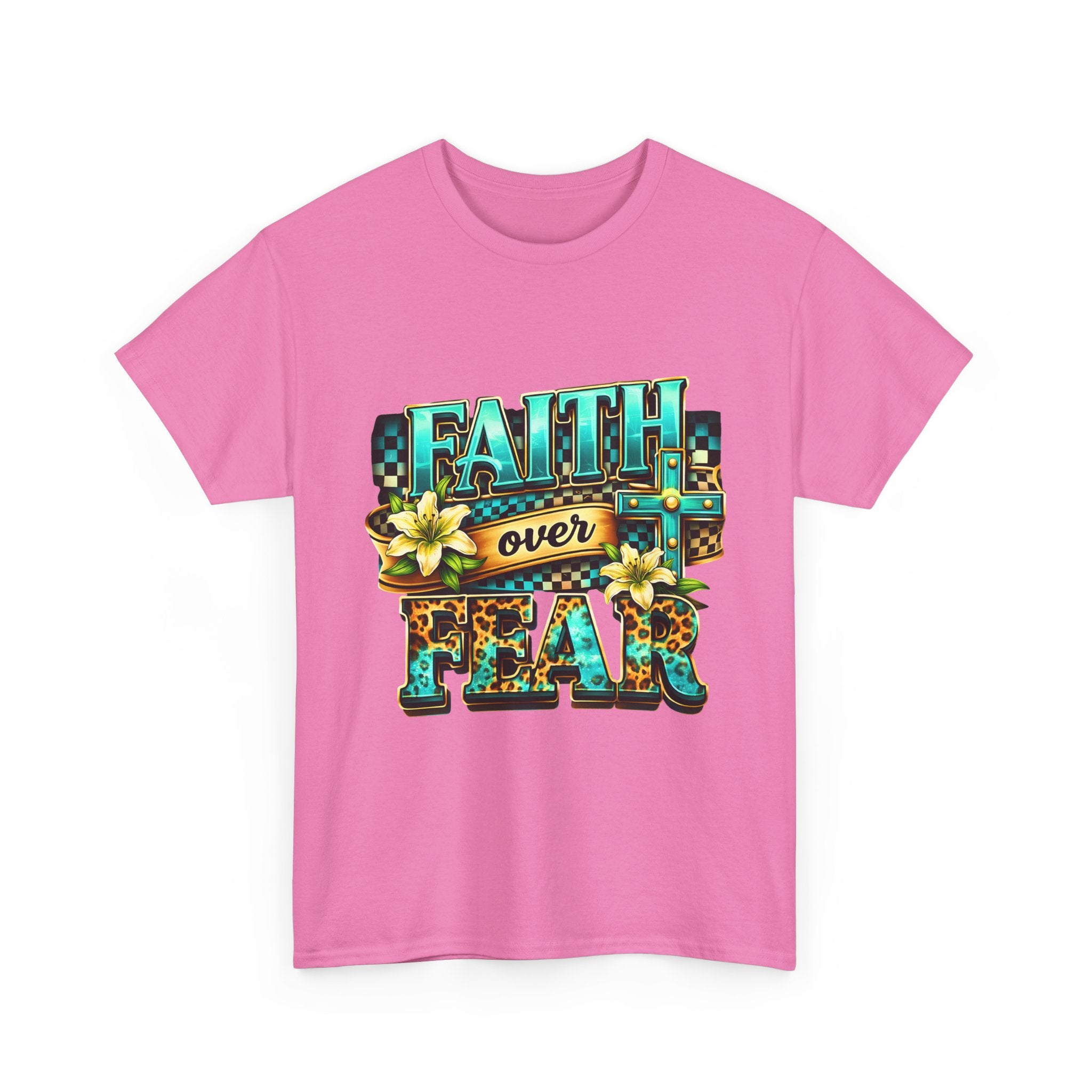 Faith Over Fear T-Shirt — Inspirational Christian Graphic Tee