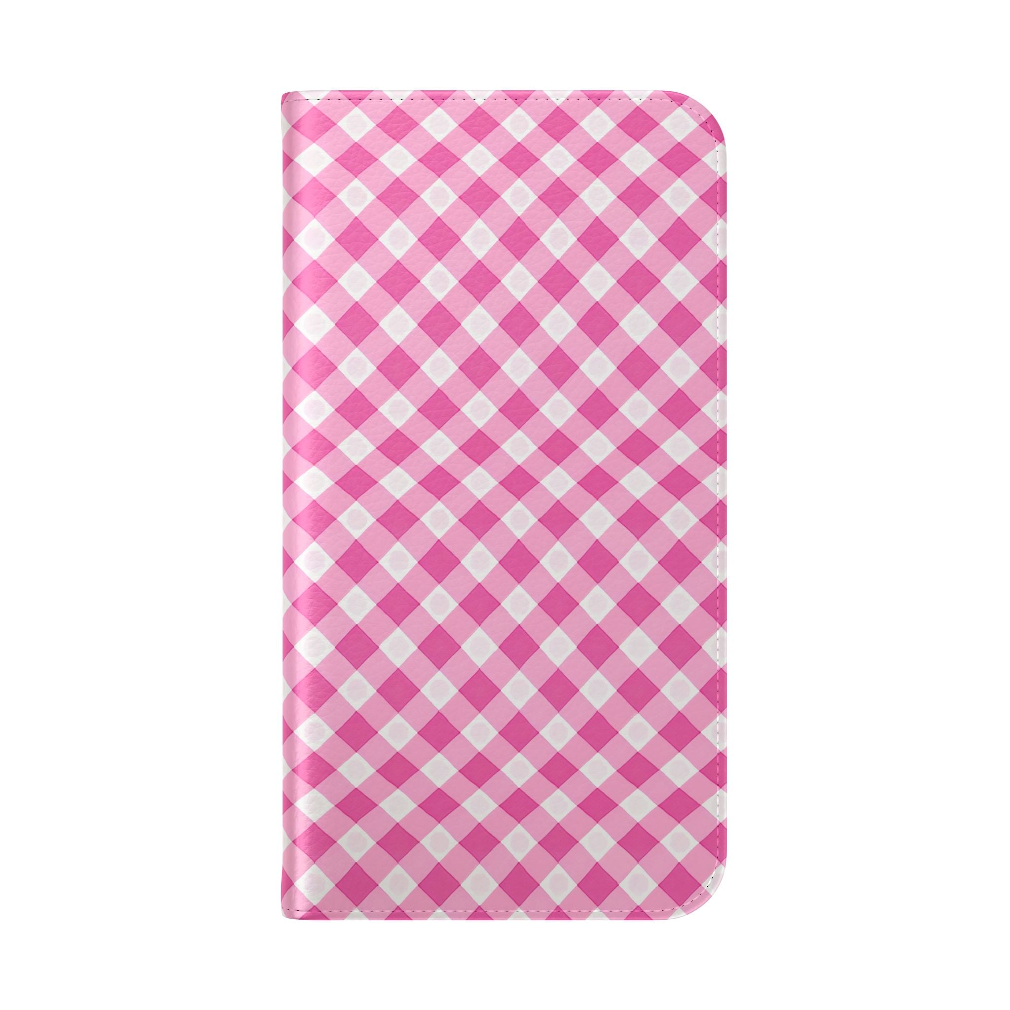 Pink Gingham - Flip Case – Wallet Flip Case with Card Slots