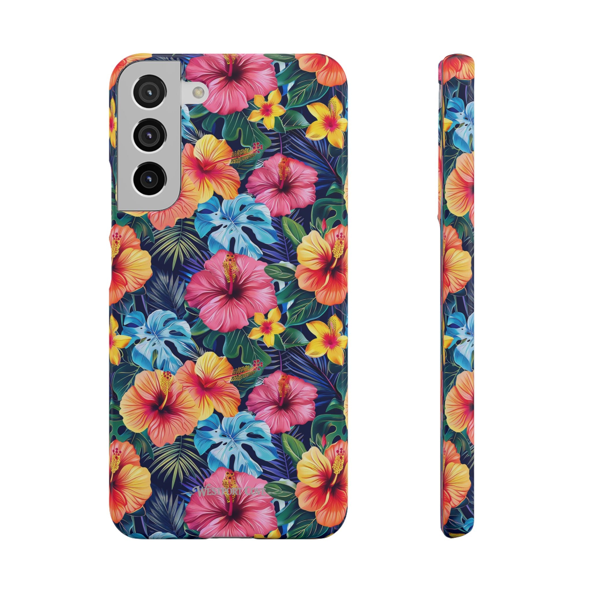 Tropical Hibiscus - Elite Phone Case — Floral Hawaiian Pattern Phone Cover