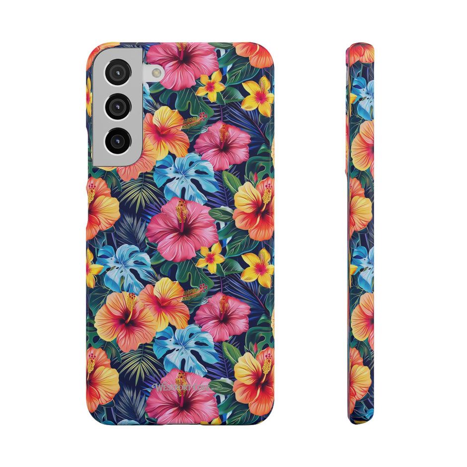 Tropical Hibiscus - Elite Phone Case — Floral Hawaiian Pattern Phone Cover
