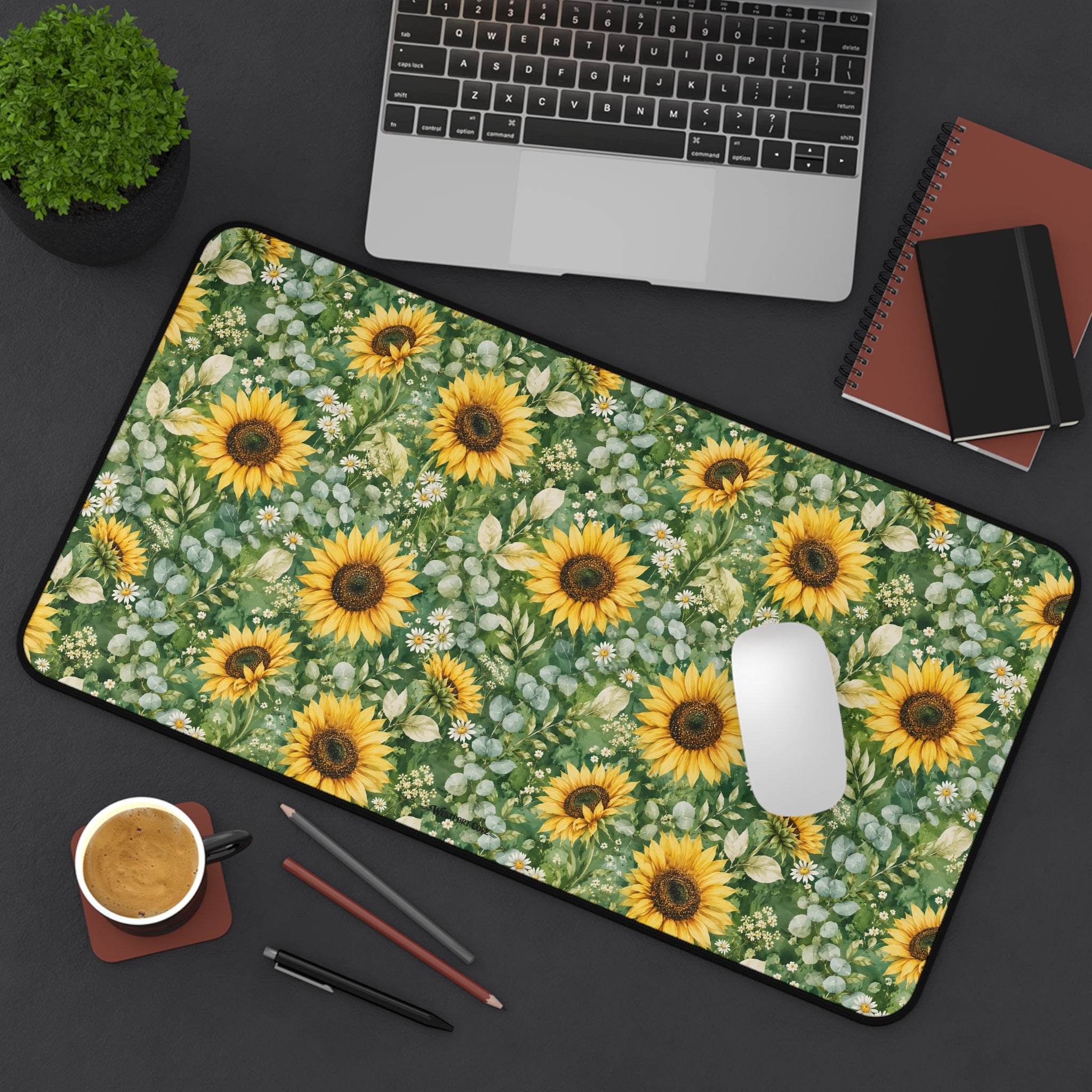 Sunflower Garden - Launch Pad - Desk Mat