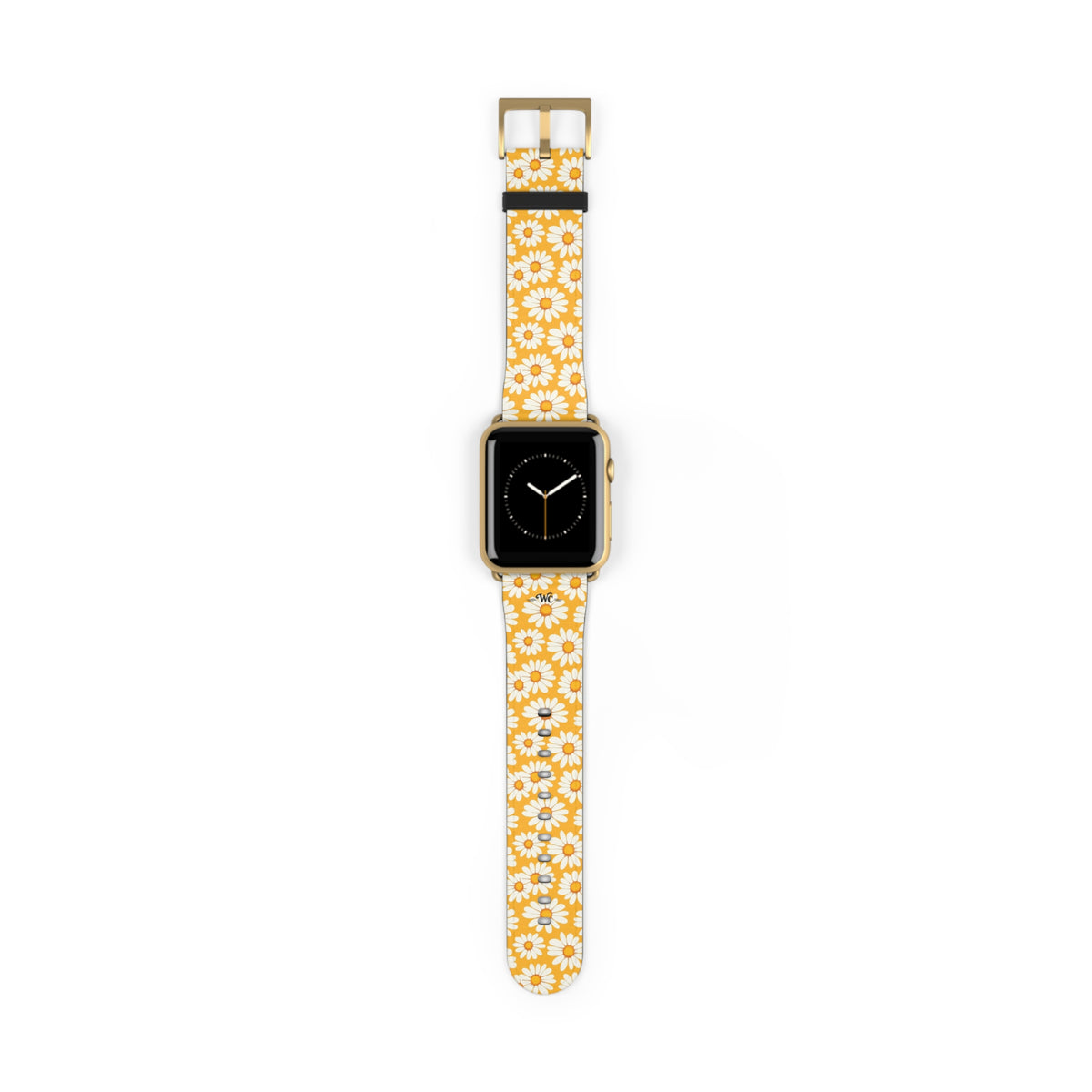 Daisy Chain - Apple Watch Band - Floral Watch Band - Yellow Daisy Pattern Apple Watch Strap