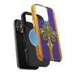 Mardi Gras Glitter Fleur - Extreme Impact MagSafe Phone Case
