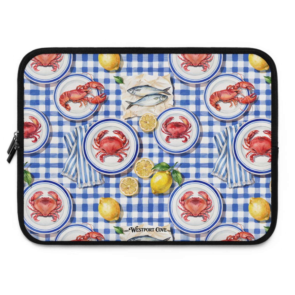 Seafood Picnic - Safe Harbor Laptop Sleeve