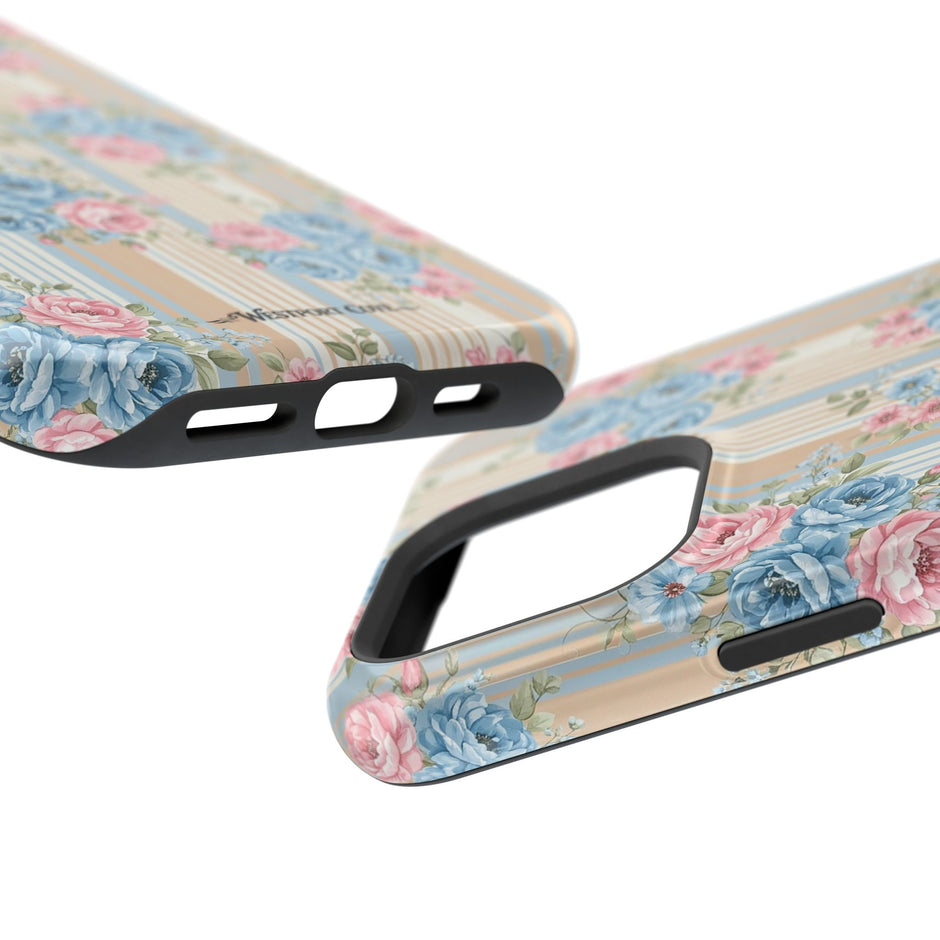 Floral Vintage Stripe - Extreme MagSafe Phone Case