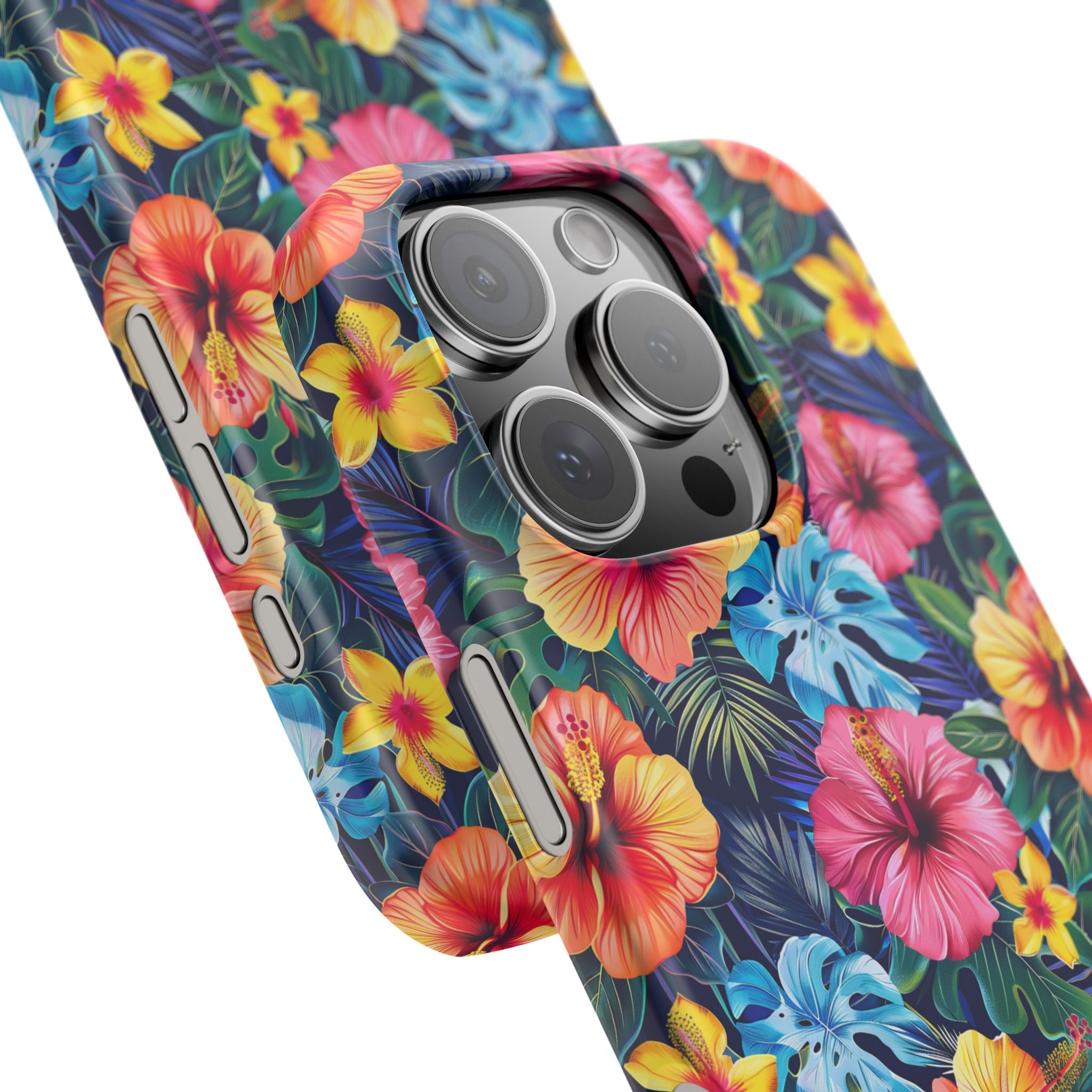 Tropical Hibiscus - Elite Phone Case — Floral Hawaiian Pattern Phone Cover