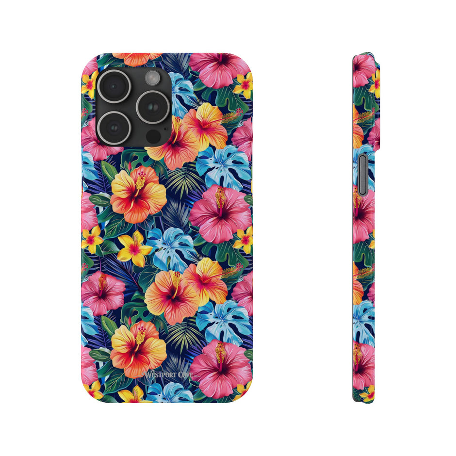 Tropical Hibiscus - Essential Phone Case — Floral Beach Vibe Phone Cover