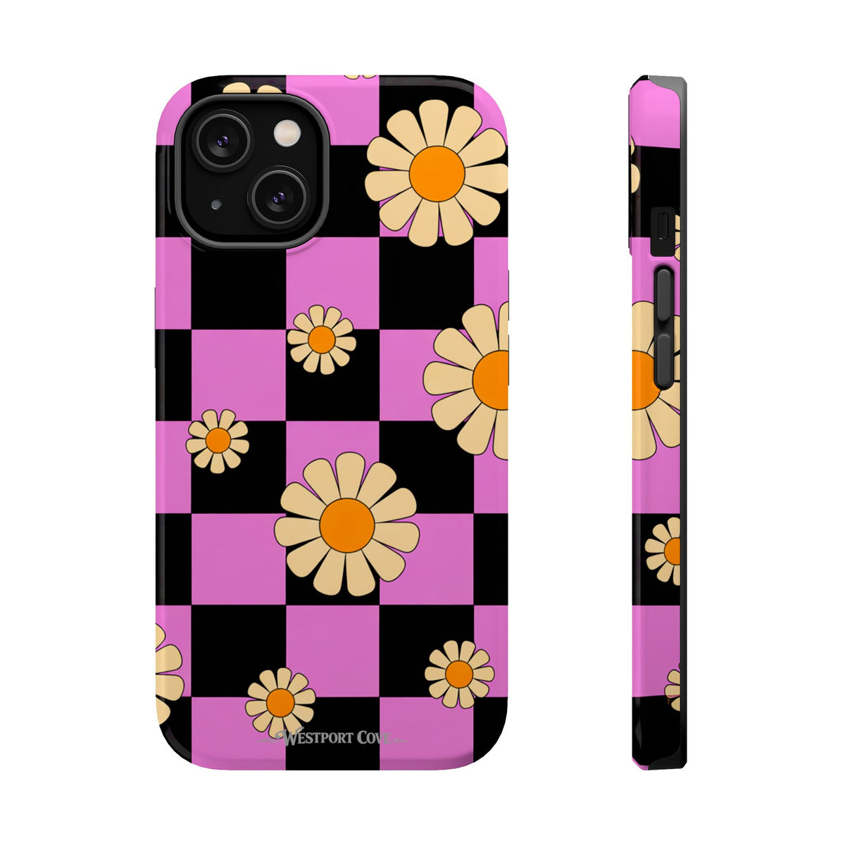 Daisy Checkerboard Extreme Impact MagSafe Phone Case