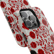 Red Scandi Floral - Extreme Impact MagSafe Phone Case