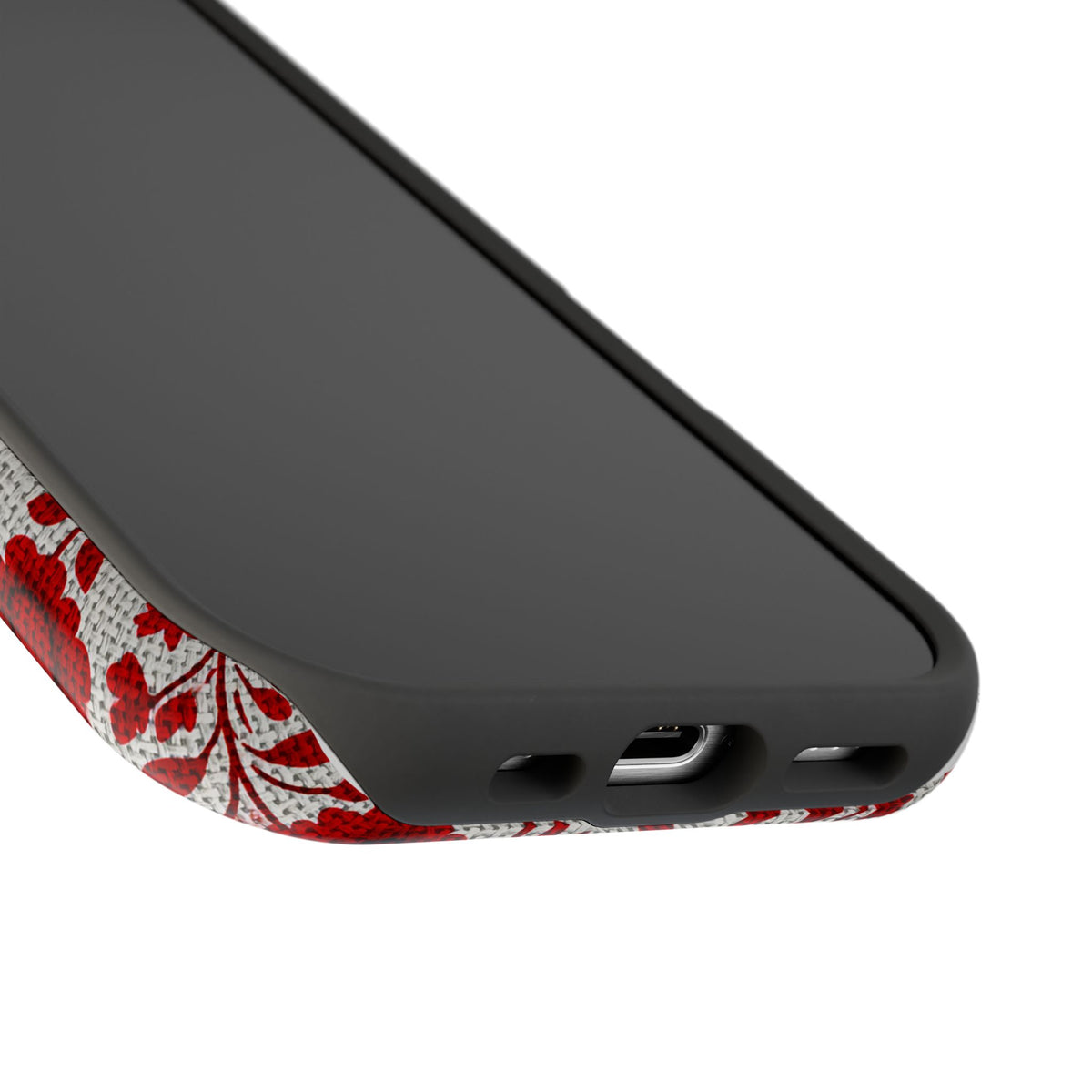 Red Scandi Floral - Extreme Impact MagSafe Phone Case