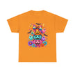 Cute Rainbow Pumpkin Stack Halloween Tee — Colorful Jack-o’-Lanterns & Ghosts T-Shirt