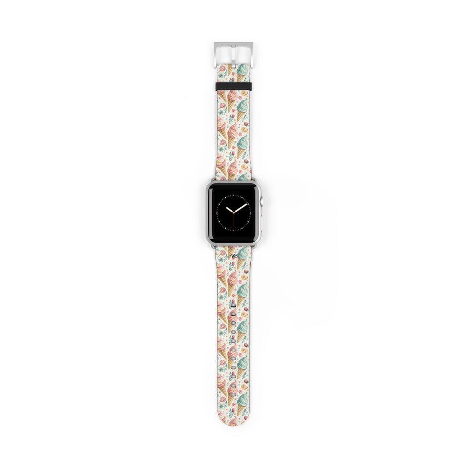 Only In Dreams - Apple Watch Band– Beachy Ice Cream Pattern Strap
