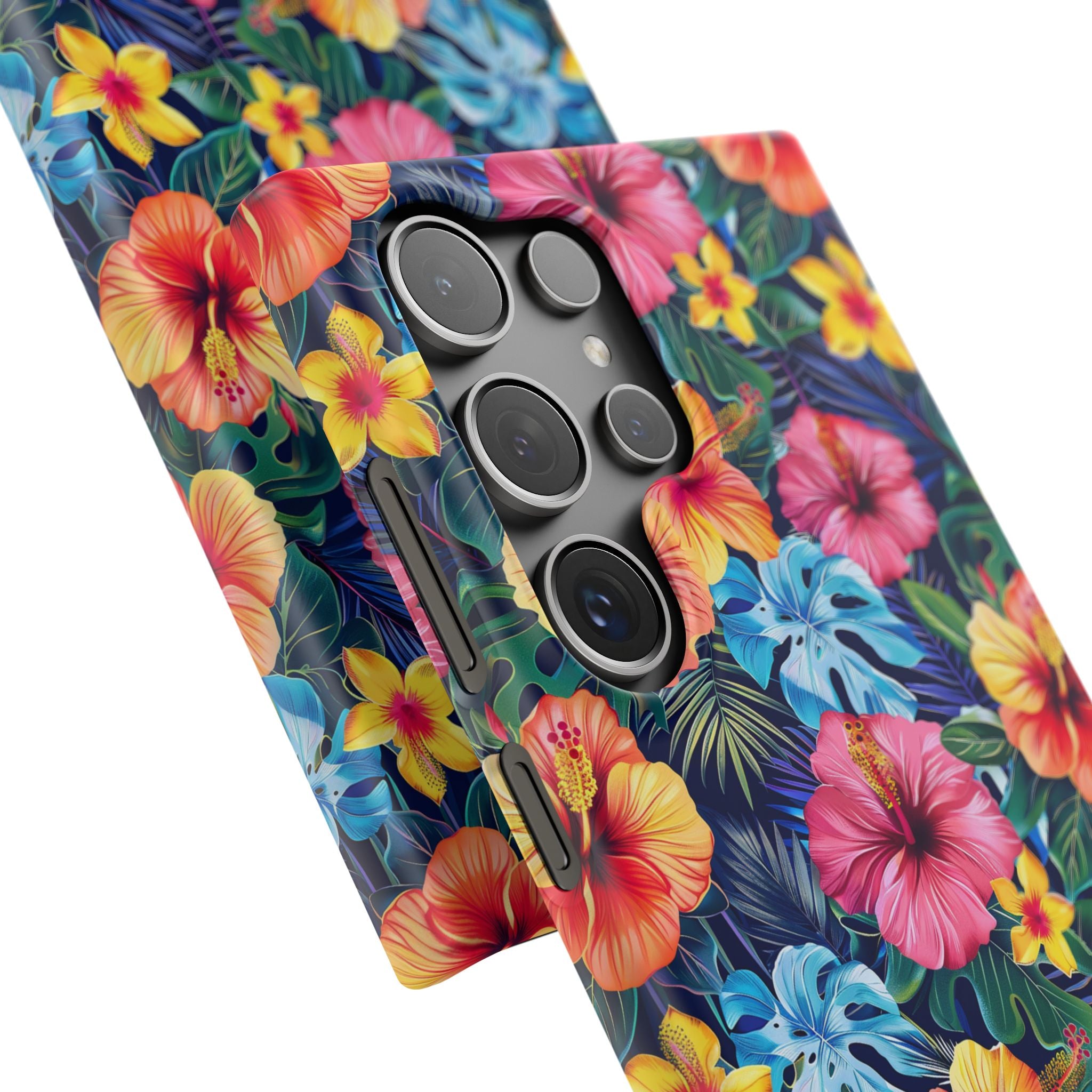 Tropical Hibiscus - Elite Phone Case — Floral Hawaiian Pattern Phone Cover