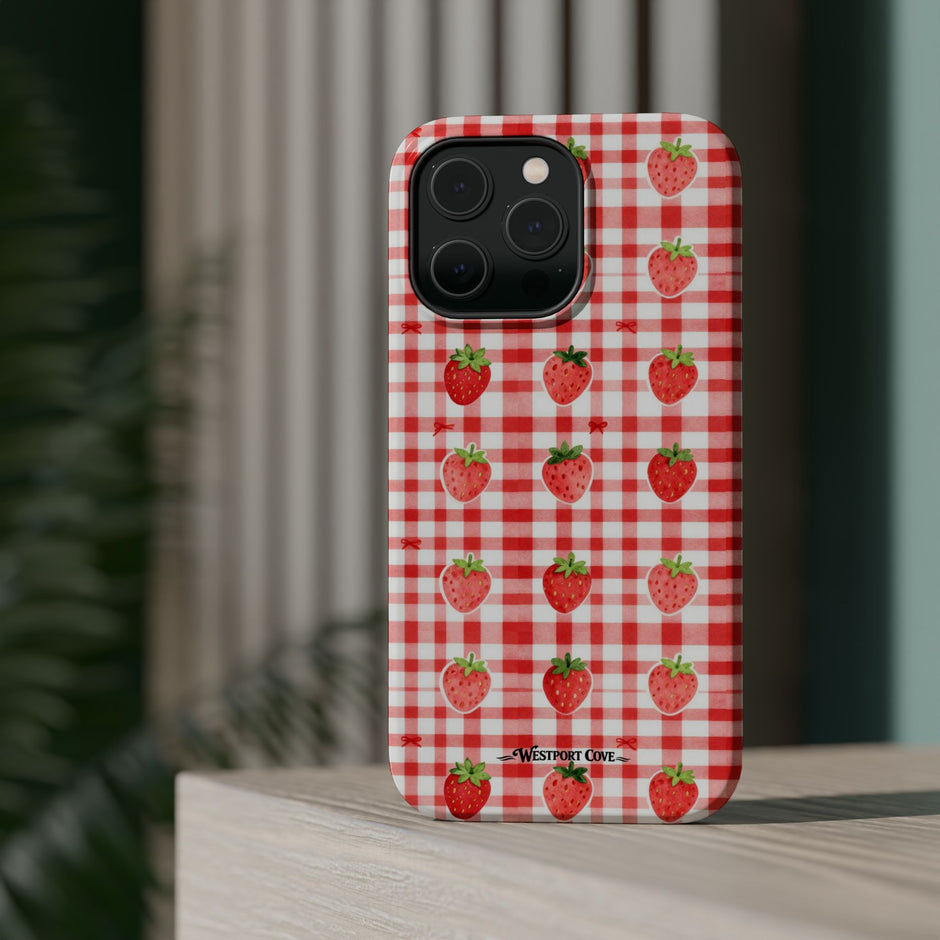 Strawberry Gingham - Extreme MagSafe Phone Case