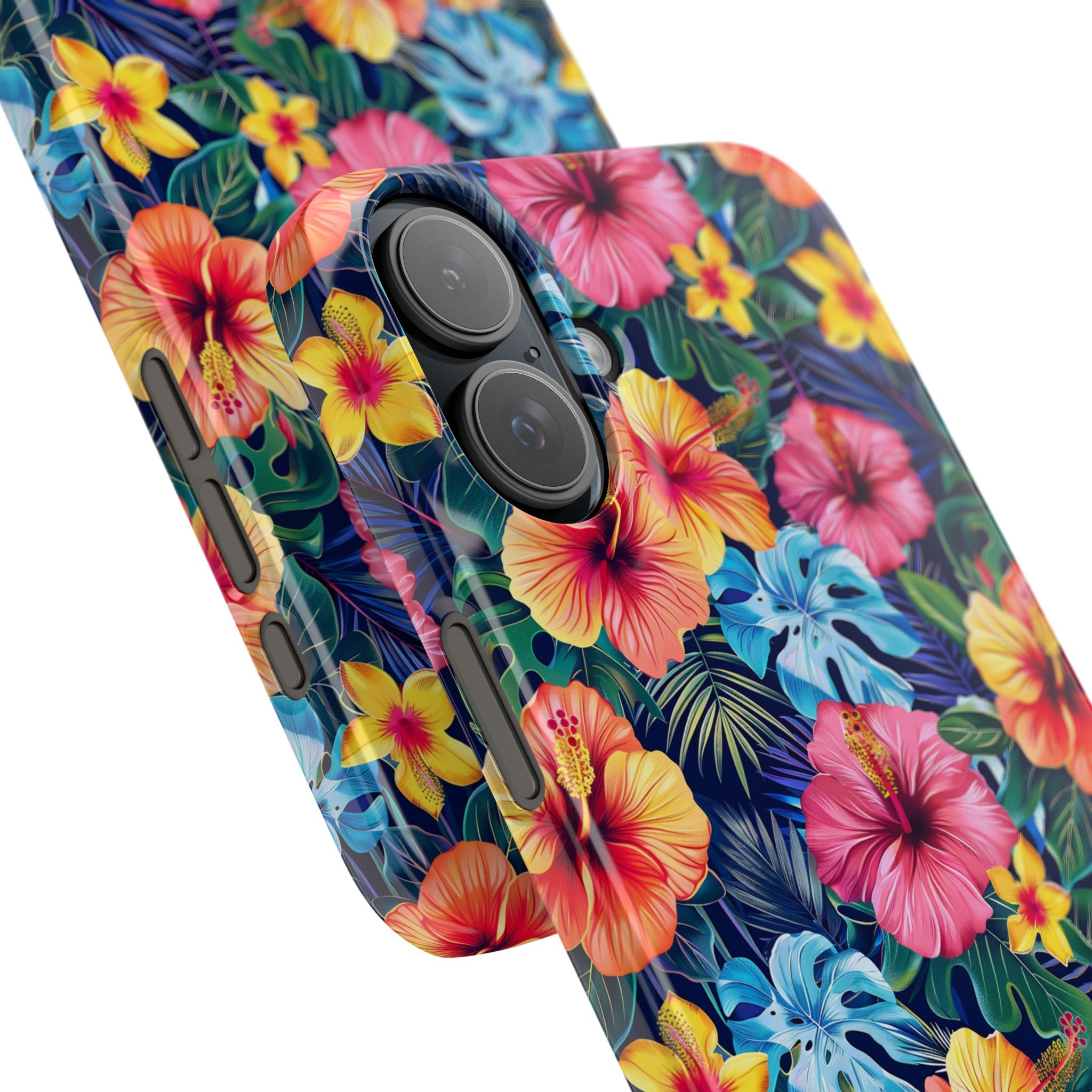 Tropical Hibiscus - Elite Phone Case — Floral Hawaiian Pattern Phone Cover