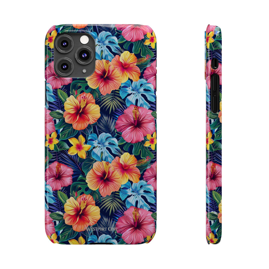 Tropical Hibiscus - Essential Phone Case — Floral Beach Vibe Phone Cover