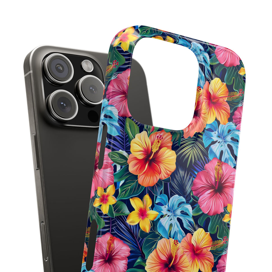 Tropical Hibiscus - Essential Phone Case — Floral Beach Vibe Phone Cover