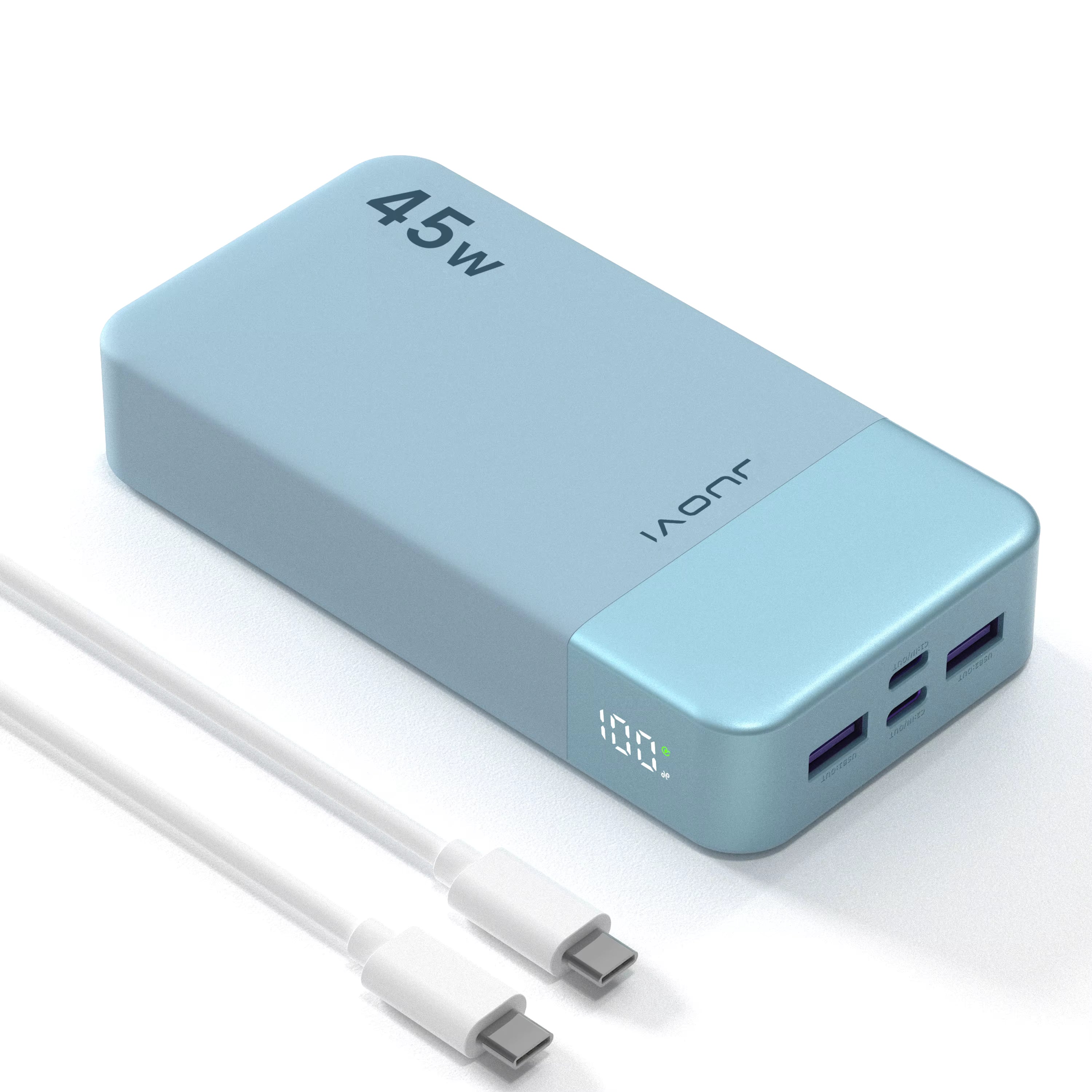 45W PD Fast Charging 20000mAh Power Bank USB-C QC3.0