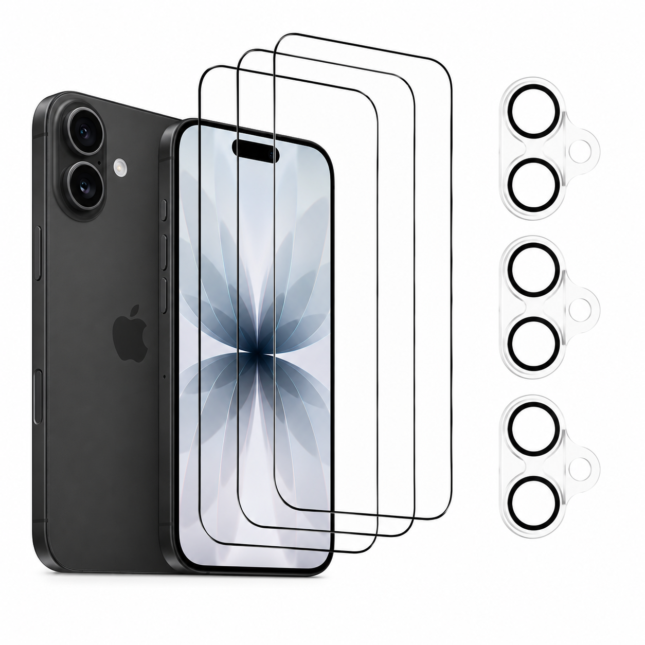 Phone Screen & Camera Protection Kit – 3 Pack