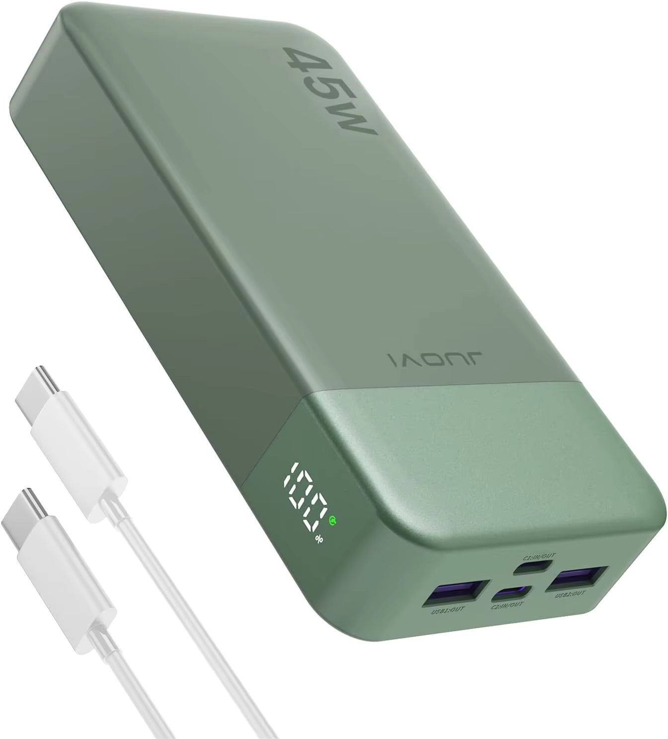 45W PD Fast Charging 20000mAh Power Bank USB-C QC3.0