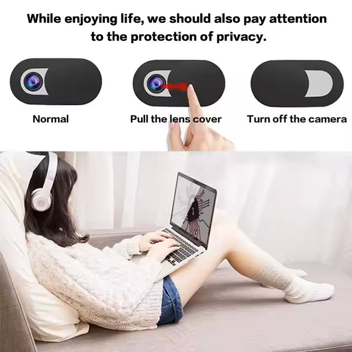 Sliding Webcam Privacy Cover – Laptop & Phone Camera Shutter