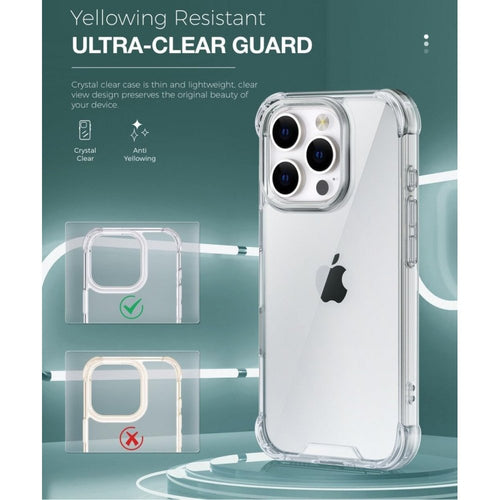 iPhone 16 Pro Max Clear Armor Case – Shockproof TPU