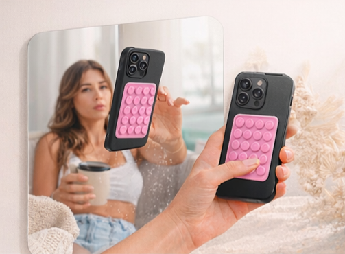 Suction Phone Grip – Slim Silicone Hands-Free Holder