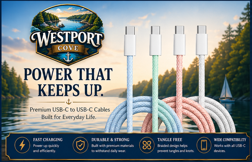 USB-C to USB-C Charger Cord - (1M) - Pure Copper Core