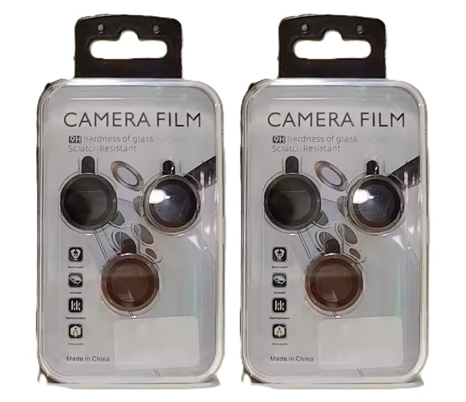 Two packages with black lens protectors.