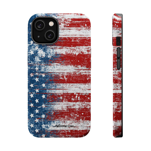American Flag Distressed - Extreme MagSafe Phone Case - Westport Cove