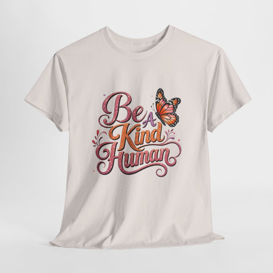 Be Kind Human T-Shirt — Butterfly Inspirational Graphic Tee - Westport Cove