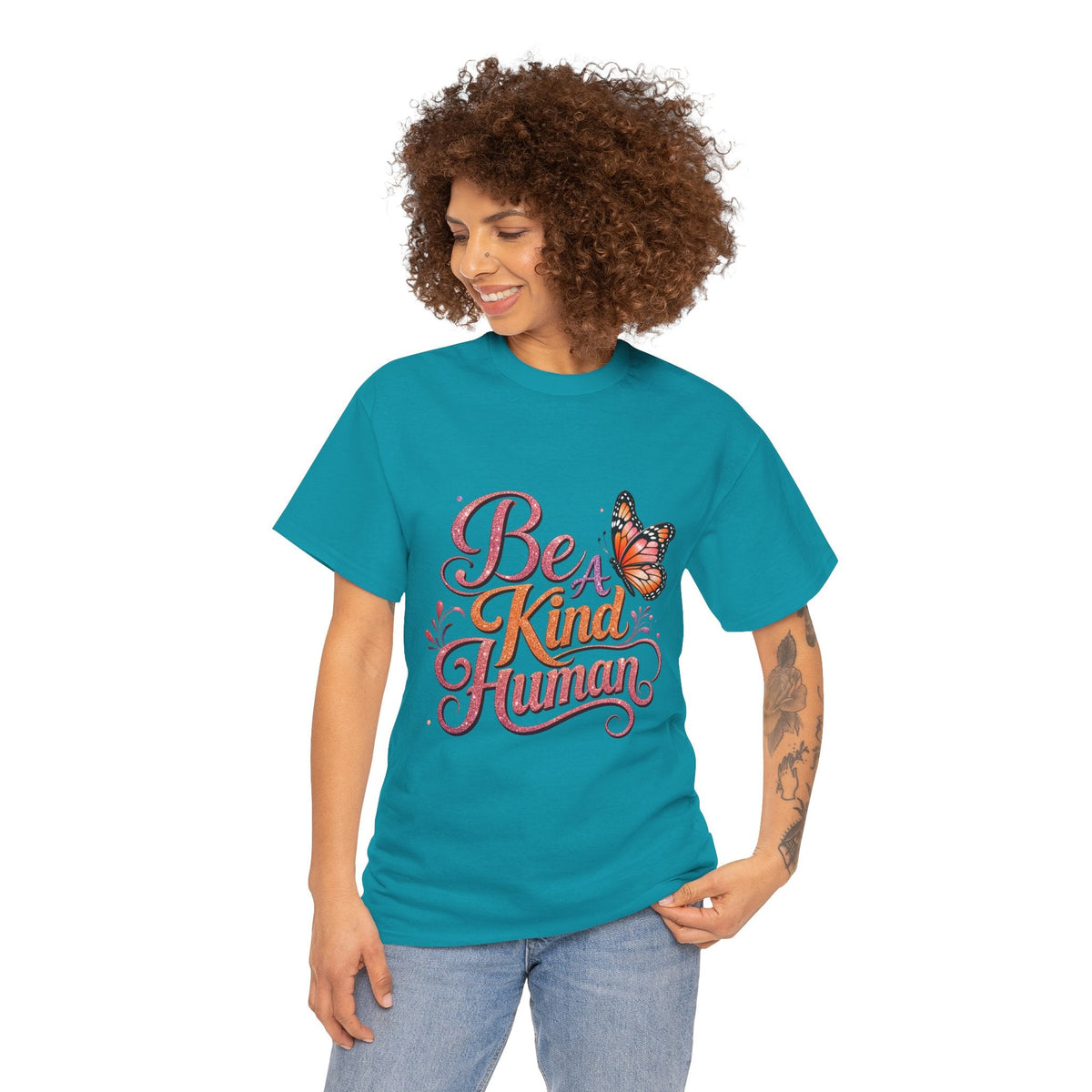 Be Kind Human T-Shirt — Butterfly Inspirational Graphic Tee - Westport Cove