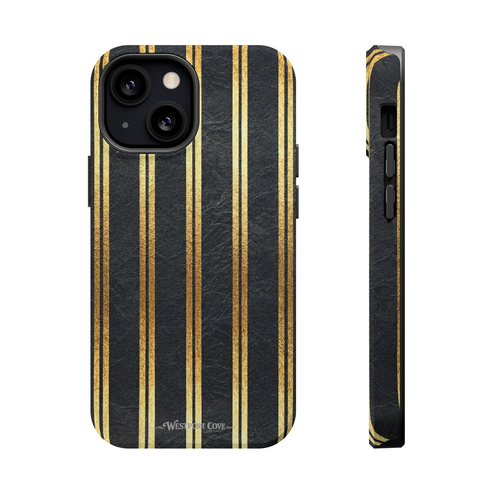 Black Leather - Extreme MagSafe Phone Case - Westport Cove