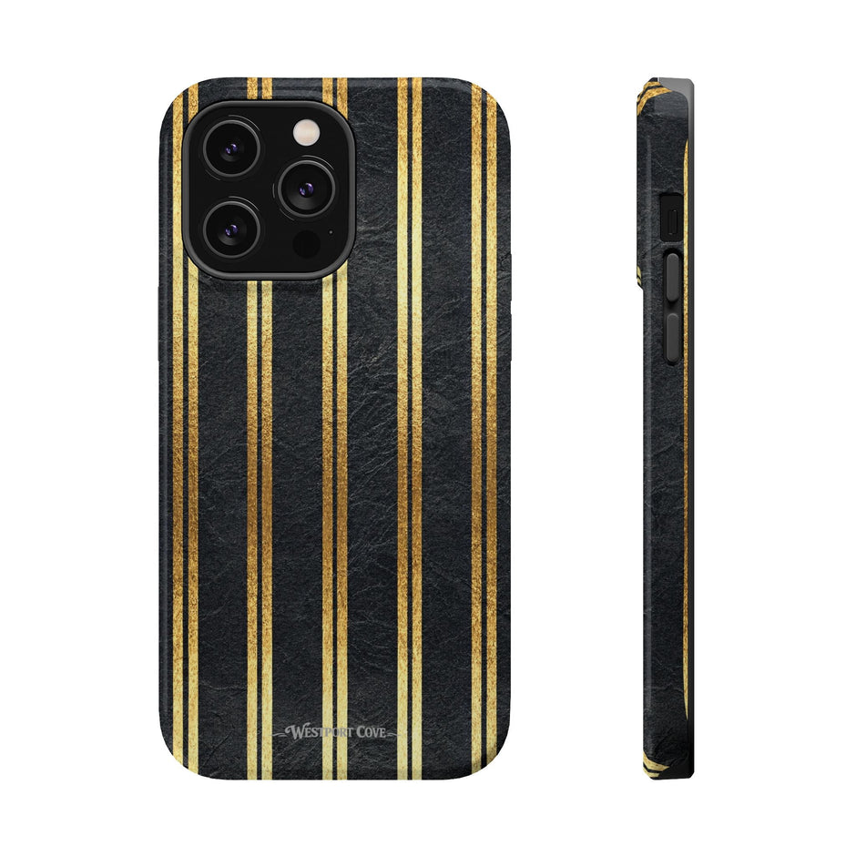 Black Leather - Extreme MagSafe Phone Case - Westport Cove