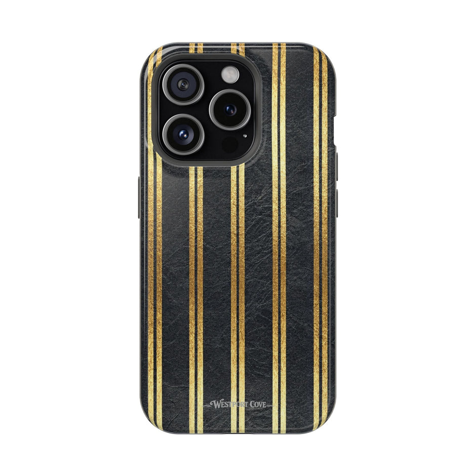 Black Leather - Extreme MagSafe Phone Case - Westport Cove