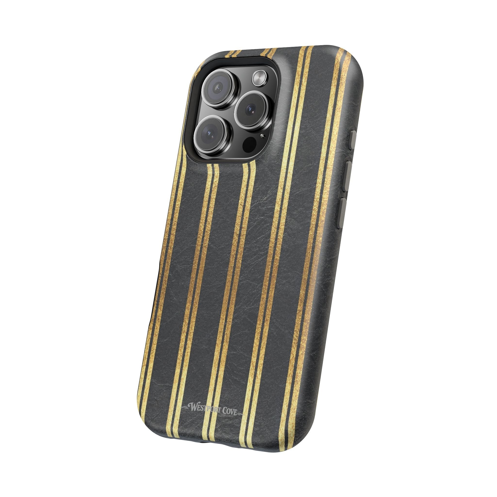 Black Leather - Extreme MagSafe Phone Case - Westport Cove