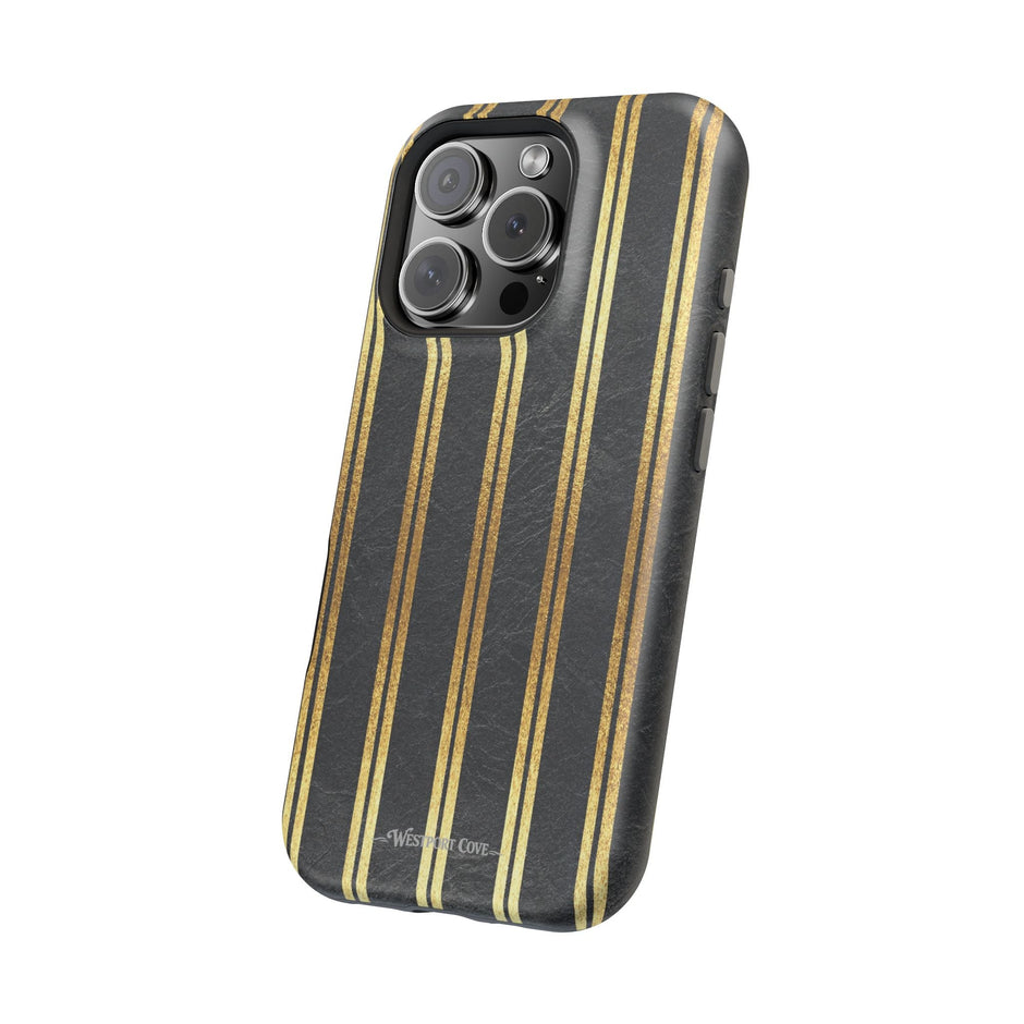 Black Leather - Extreme MagSafe Phone Case - Westport Cove