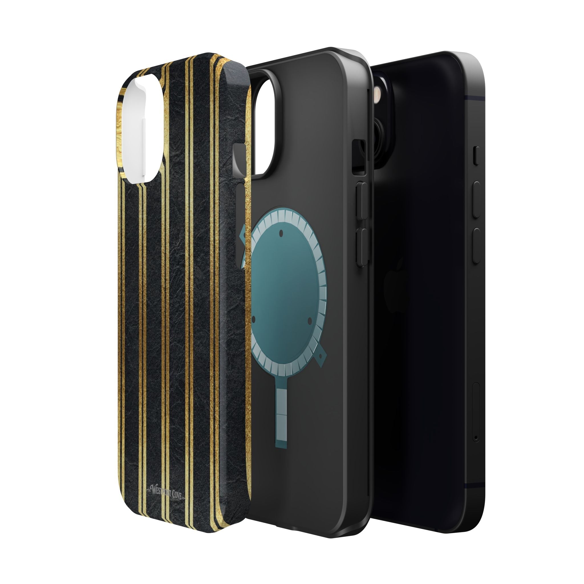 Black Leather - Extreme MagSafe Phone Case - Westport Cove