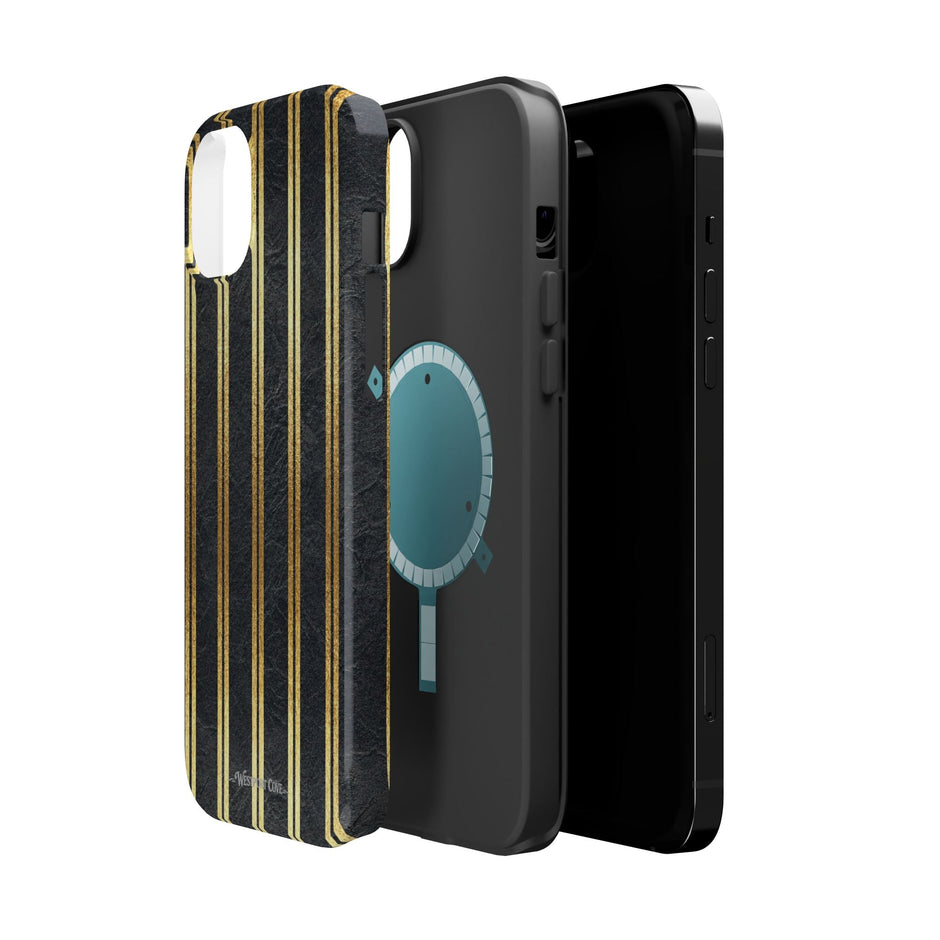Black Leather - Extreme MagSafe Phone Case - Westport Cove