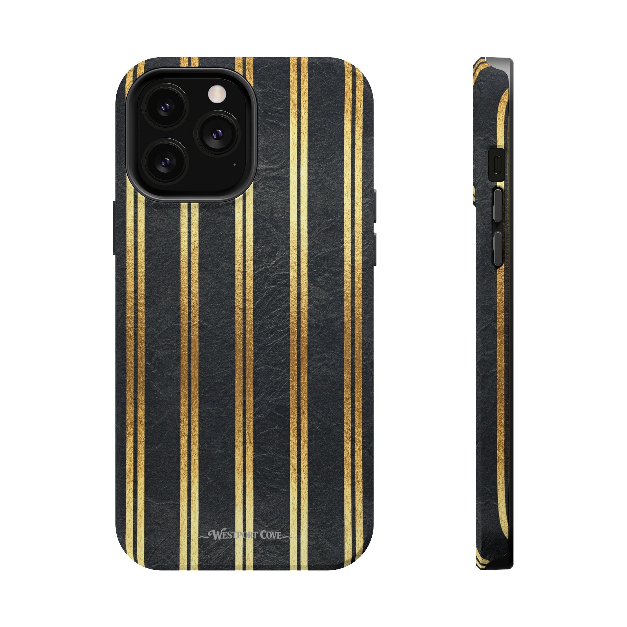 Black Leather - Extreme MagSafe Phone Case - Westport Cove
