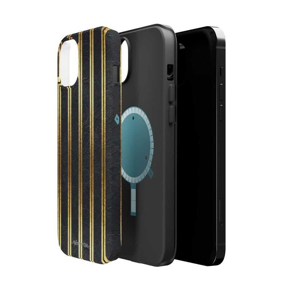 Black Leather - Extreme MagSafe Phone Case - Westport Cove