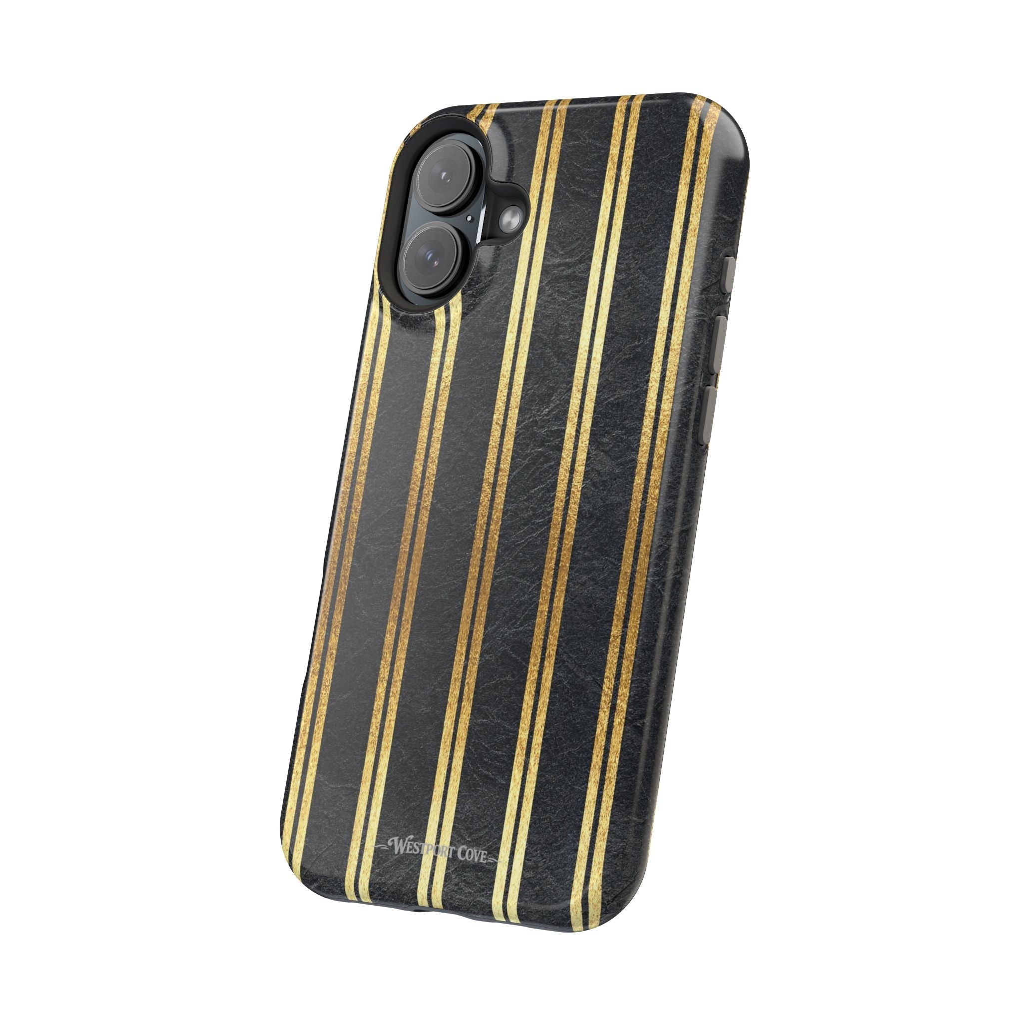 Black Leather - Extreme MagSafe Phone Case - Westport Cove