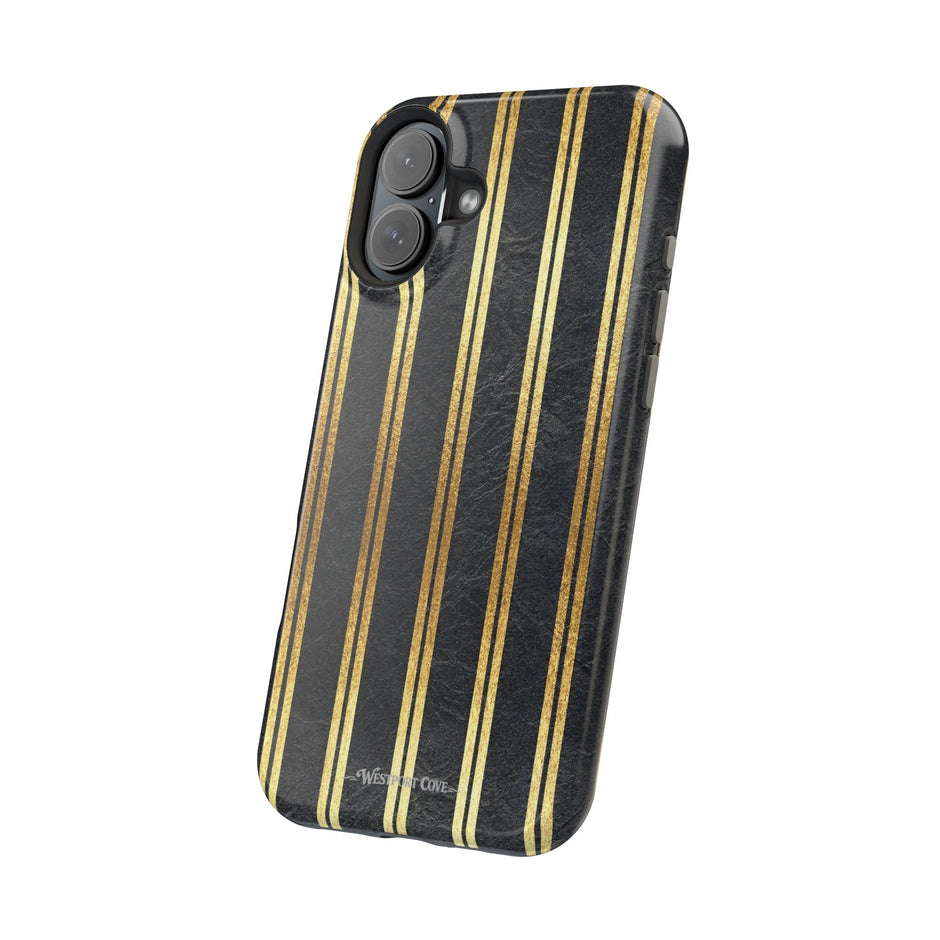Black Leather - Extreme MagSafe Phone Case - Westport Cove