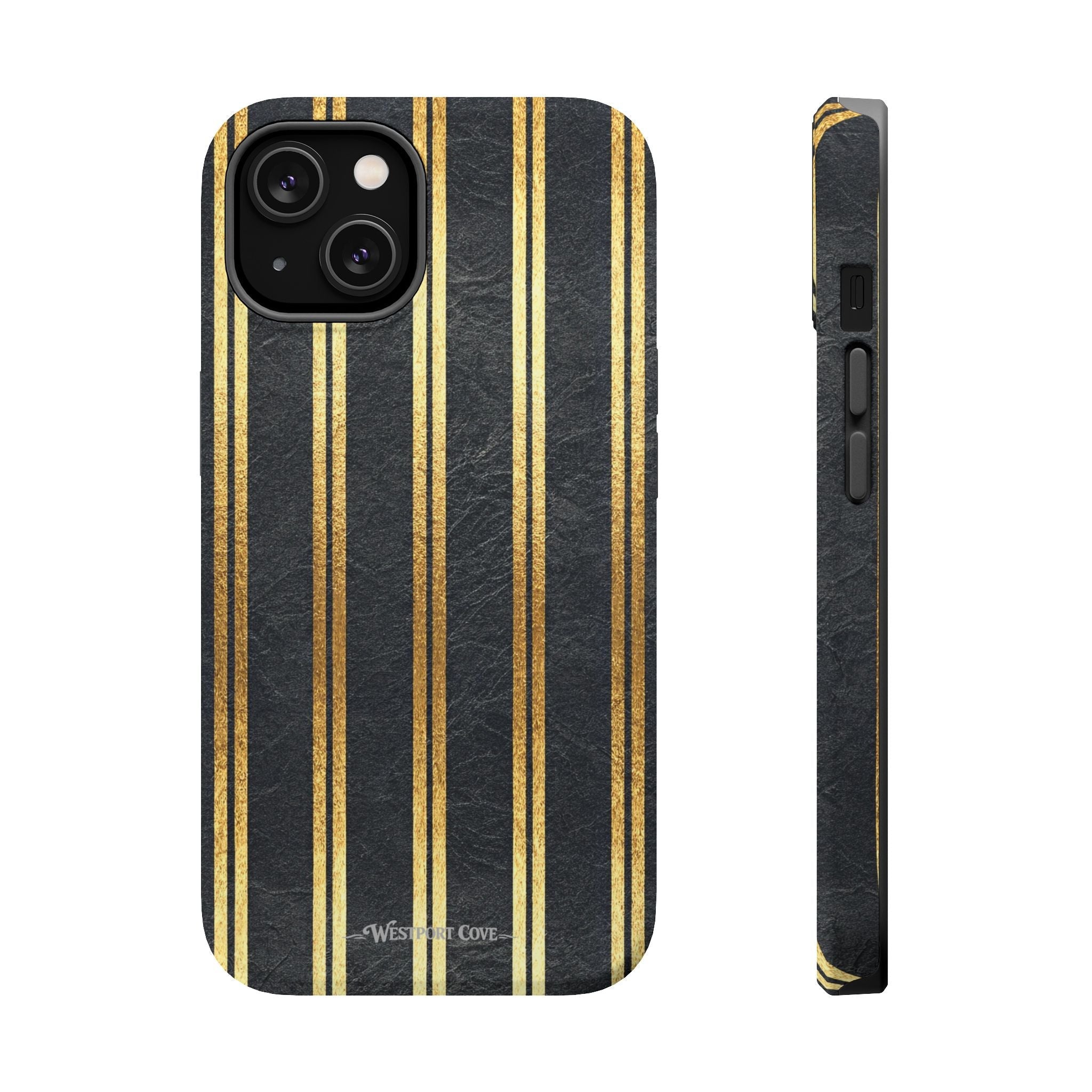 Black Leather - Extreme MagSafe Phone Case - Westport Cove