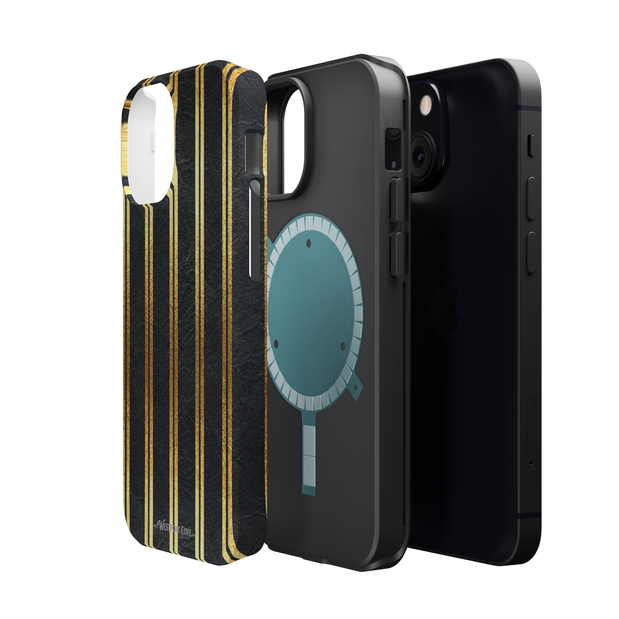 Black Leather - Extreme MagSafe Phone Case - Westport Cove