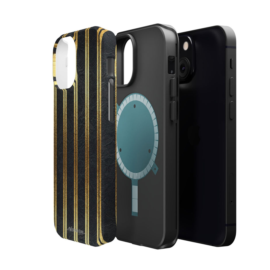 Black Leather - Extreme MagSafe Phone Case - Westport Cove