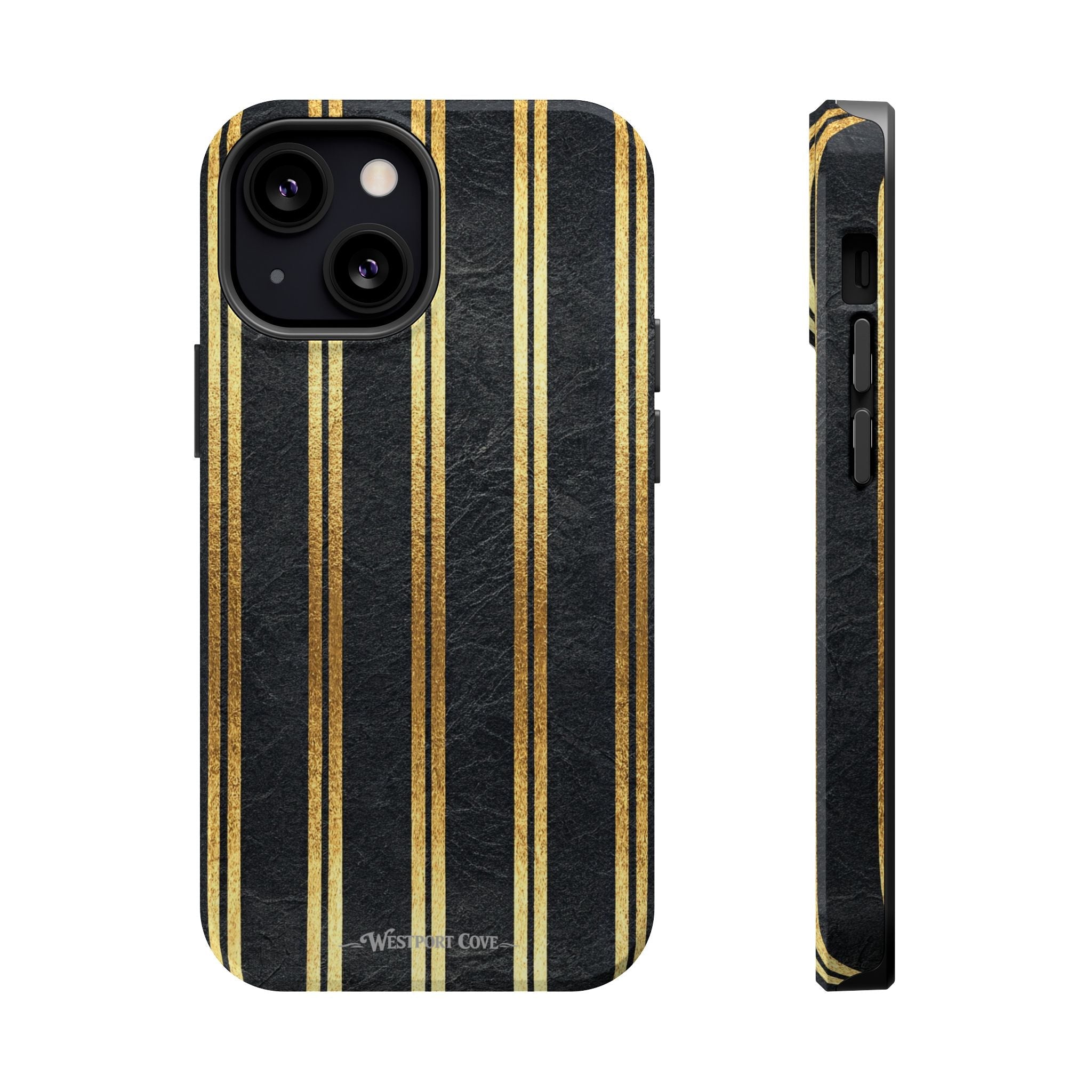 Black Leather - Extreme MagSafe Phone Case - Westport Cove